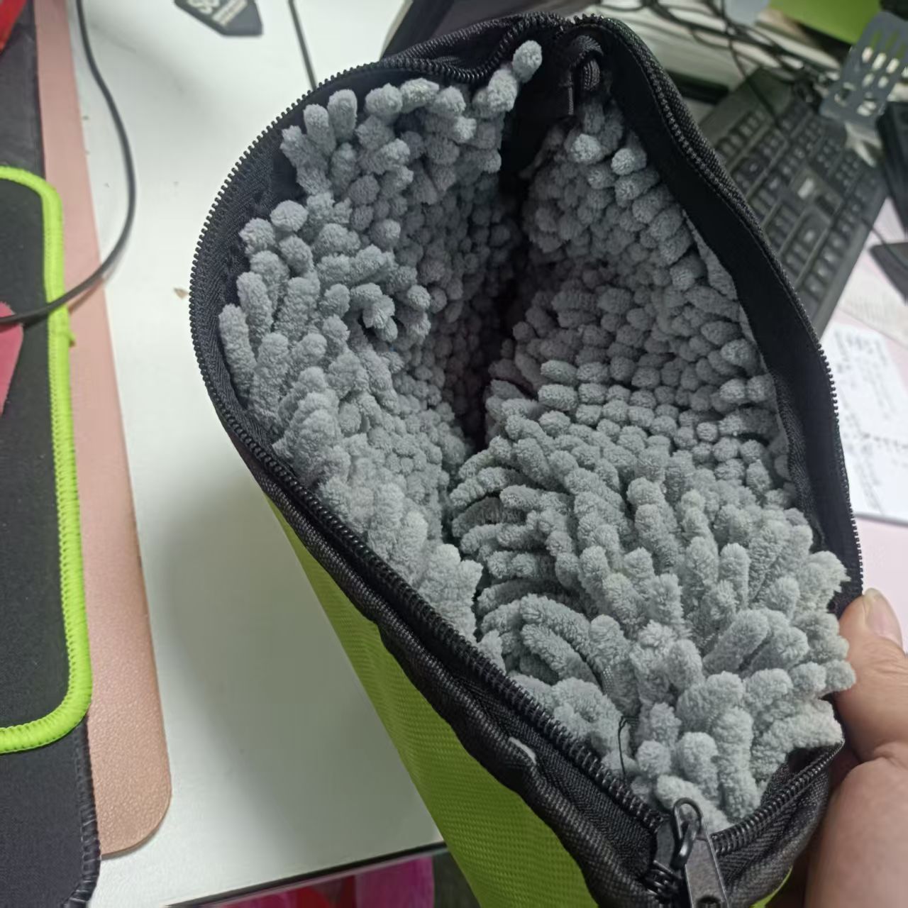 Frisbee cleaning bag with hook, suitable for cleaning multiple frisbee models, frisbee storage bag