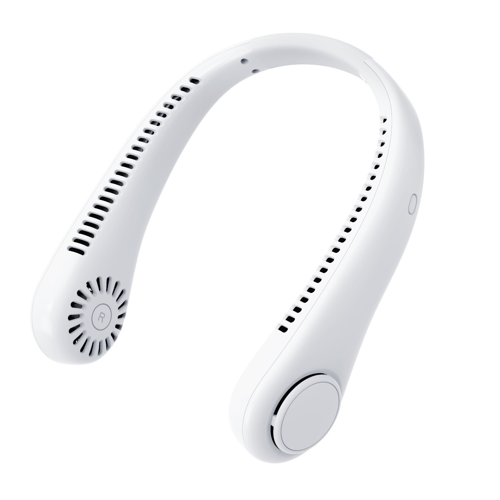 New neck fan, USB rechargeable, portable, silent, turbine-style, bladeless, mini wind.