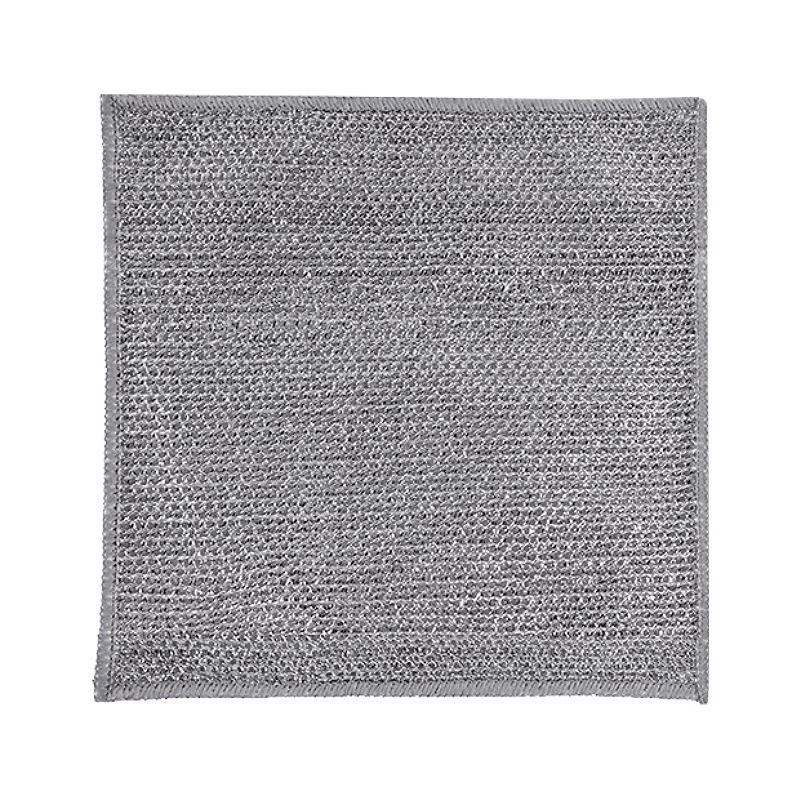 Steel wool ball dishcloth, silver thread cloth, non-stick oil, kitchen-specific scouring pad, cleaning cloth, thickened on both sides, durable