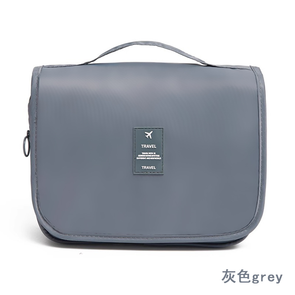 Simple twill hook bag, multi-purpose storage bag, large capacity cosmetic bag, travel/business trip portable toiletry bag, student bag