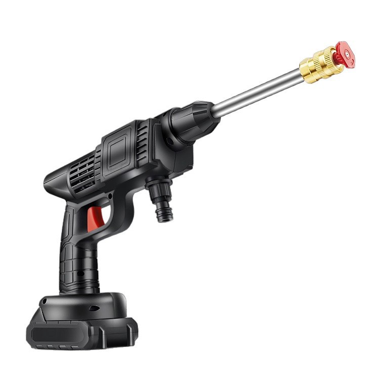 Wireless high-pressure car wash gun, high-pressure handheld car wash machine, portable car wash tool for home use, high-power car wash gun