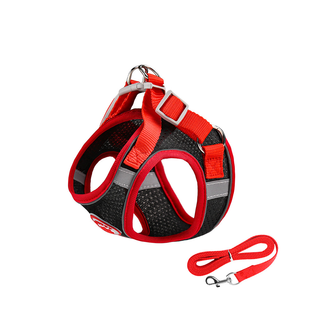 Original vest-style pet chest and back straps in stock, breathable dog leashes, small and medium-sized cat and dog leashes