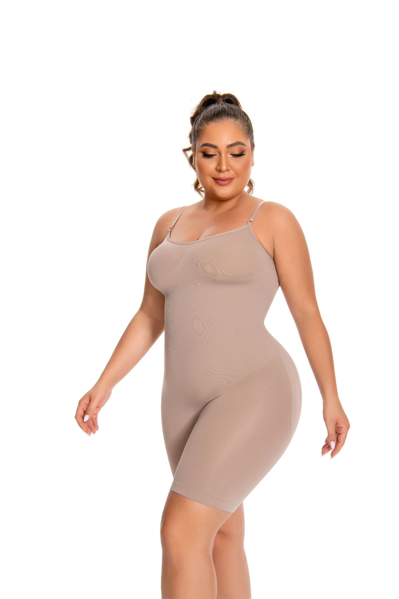 European and American cross-border women's shaping bodysuit, tummy control, hip lifting, waist shaping, seamless, flat legs, plus size, innerwear, sports yoga women