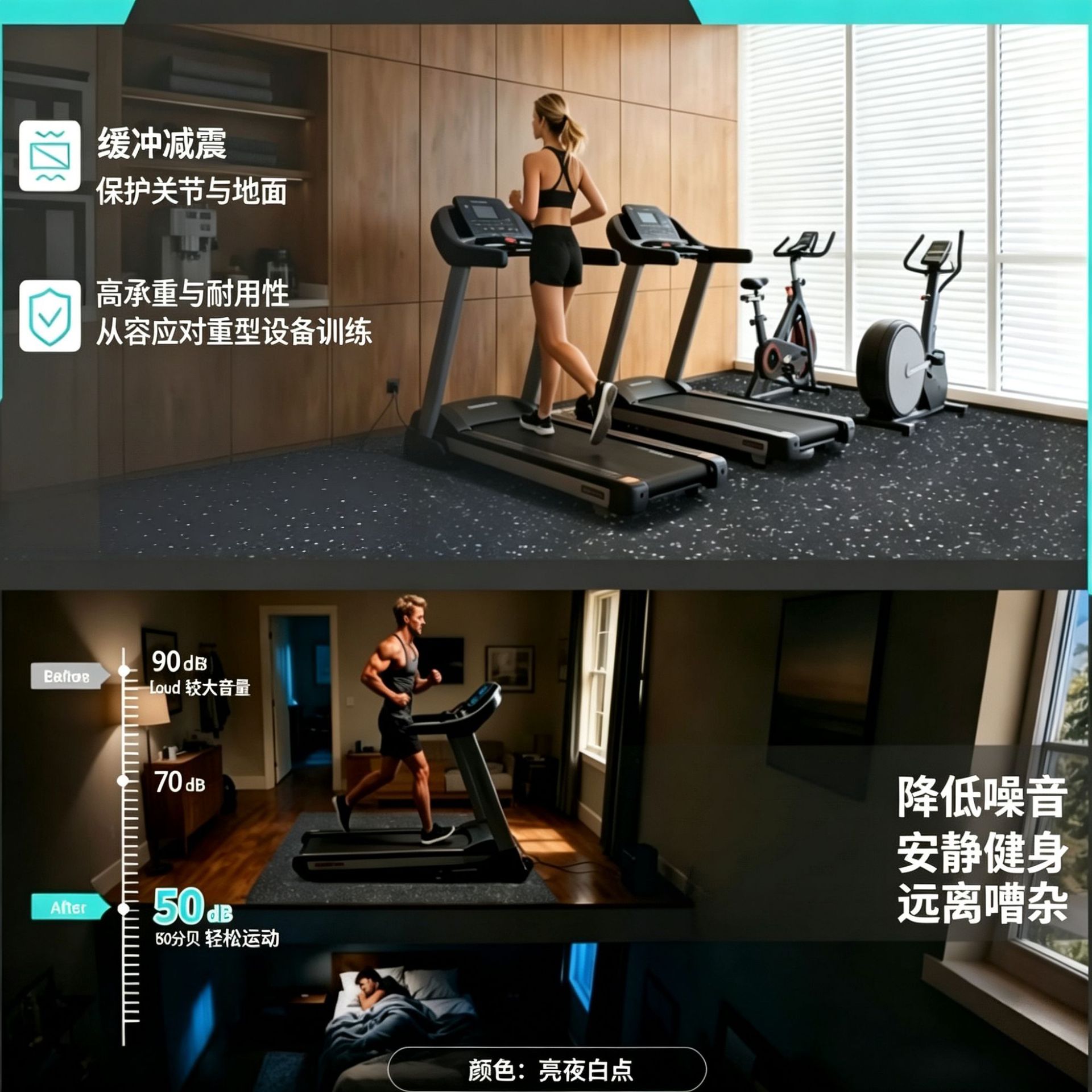 Gym rubber floor MATS, anti-slip and shock-absorbing sports equipment MATS, EVA composite foam floor MATS factory direct sales