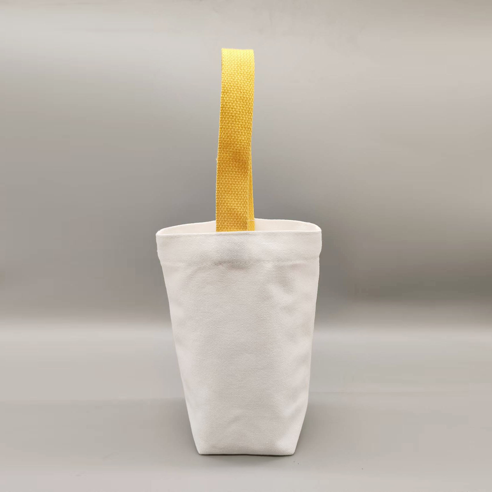 DIY Milk Tea Tote Bag, Blank Eco-friendly INS Style Water Bottle Sleeve, Portable Simple Coffee Canvas Tote Bag