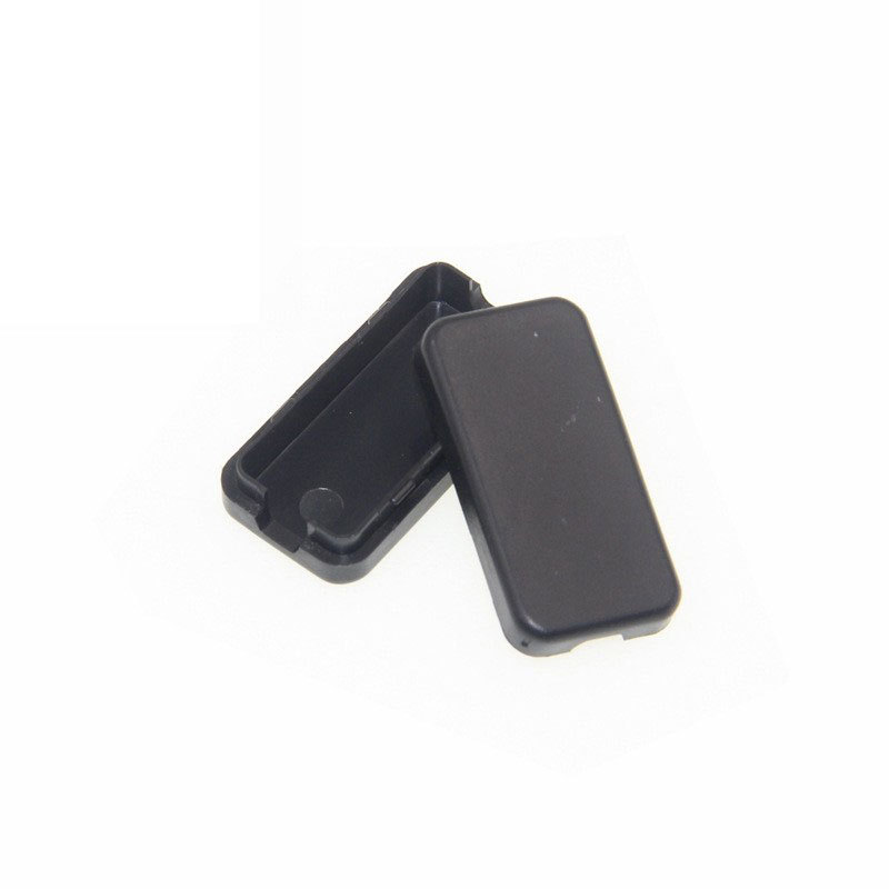 Black double-ended plastic junction box for USB power module, small housing. 40*20*11 mm.