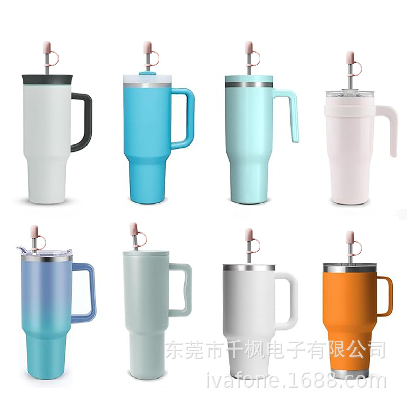 Silicone straw cap 6-10mm universal straw cap leak-proof dustproof Stanley straw accessories food-grade silicone