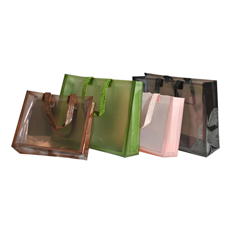 "Internet-famous high-end handbag packaging bags, semi-transparent clothing bags, women's transparent handbags, wholesale in stock, logo.