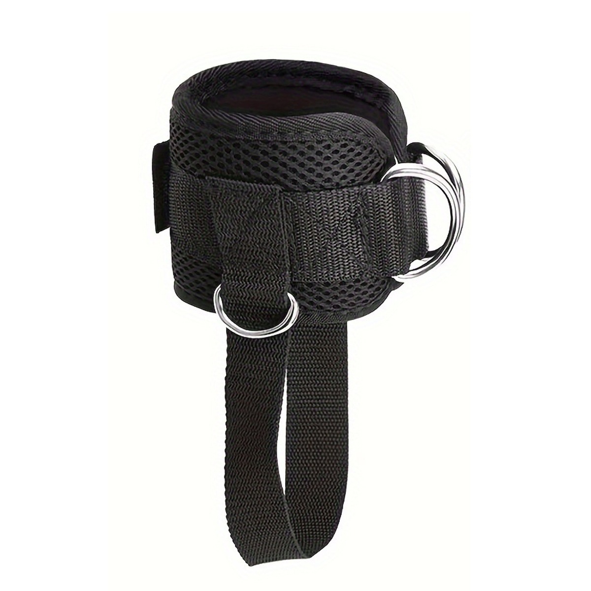 Fitness ankle and leg trainer with ankle straps and glute braces, cable machine, ankle buckle trainer
