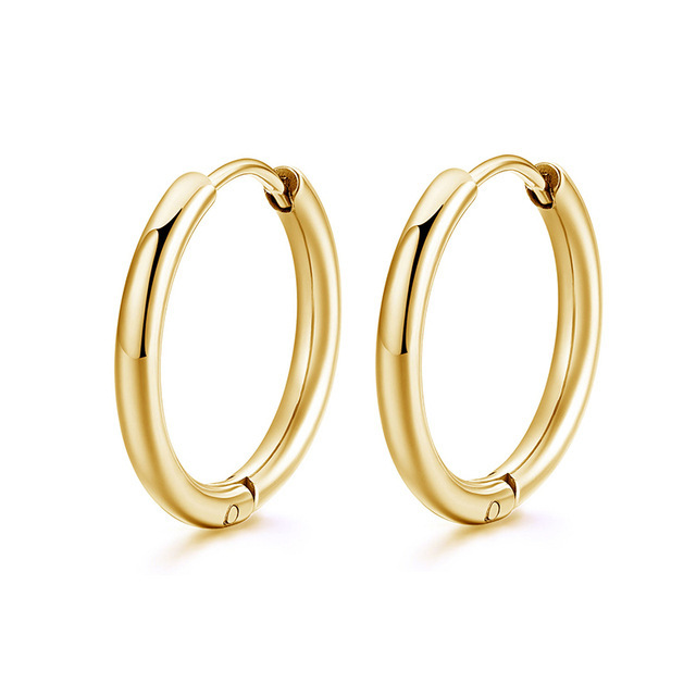 Cross-border earrings, stainless steel ear clips, fashionable, small, simple earrings, soft, suitable for both men and women, versatile earrings.