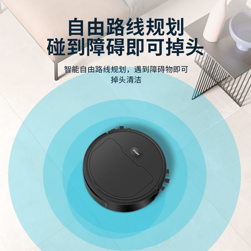 Cross-border direct sales of smart sweeping robot vacuum cleaner, sweeping, mopping, and vacuuming 3-in-1 cleaning machine, mini lazy household dust collector manufacturer.