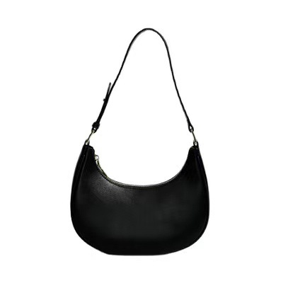 Spring/Summer minimalist underarm bag, shoulder bag, niche baguette bag, women's crossbody bag, 2025 new style, half-moon bag