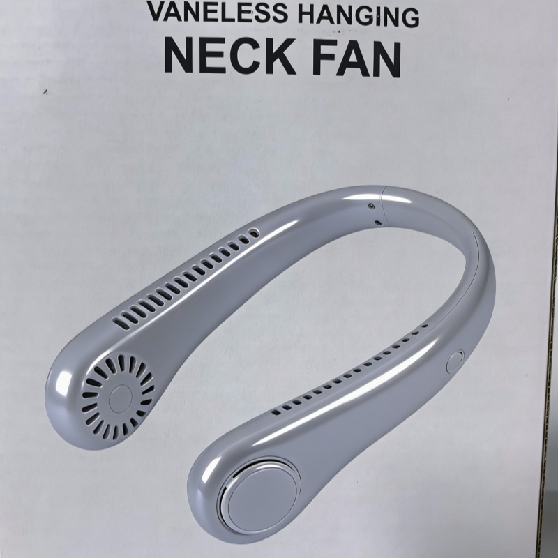 5-speed new neck fan, portable portable fan, mini USB rechargeable bladeless fan, cooling small air conditioner.