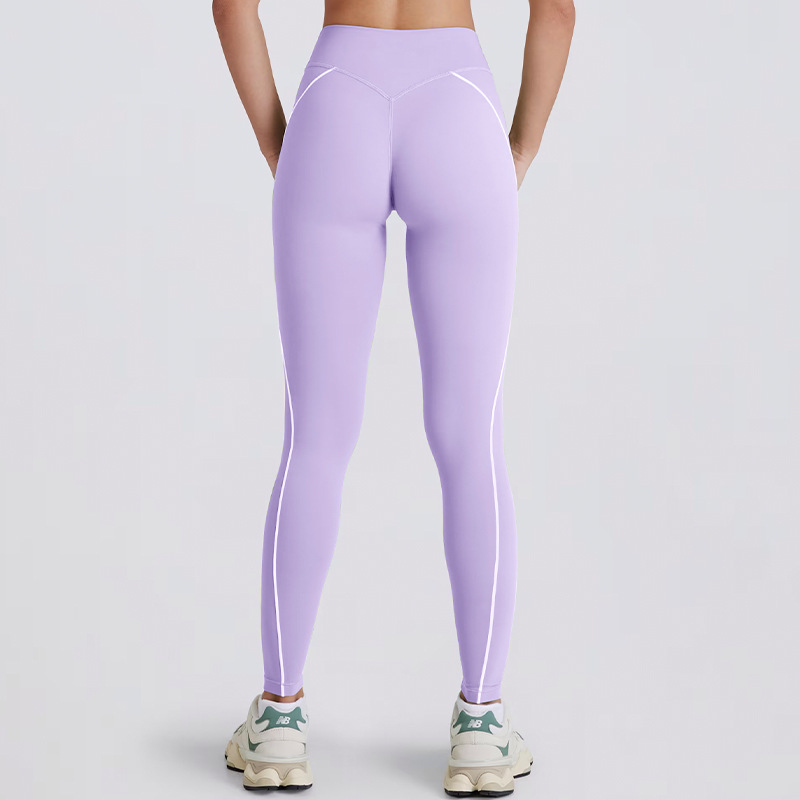 Cross-border peach butt color-blocking tight-fitting yoga pants, women's outerwear running and quick-drying fitness pants, 5-inch shorts