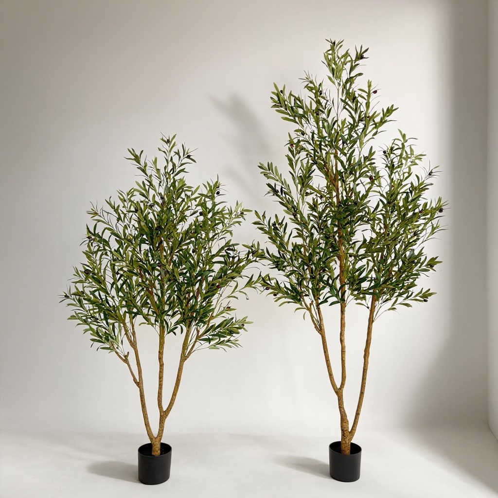 43cm artificial olive tree cross-border standard parts, simulated olive bonsai, floor-standing potted plants, large indoor green plant potted plants