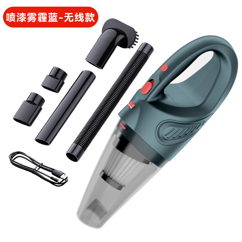 Car vacuum cleaner, handheld cordless vacuum cleaner, portable household vacuum cleaner, high-power vacuum cleaner with lighting