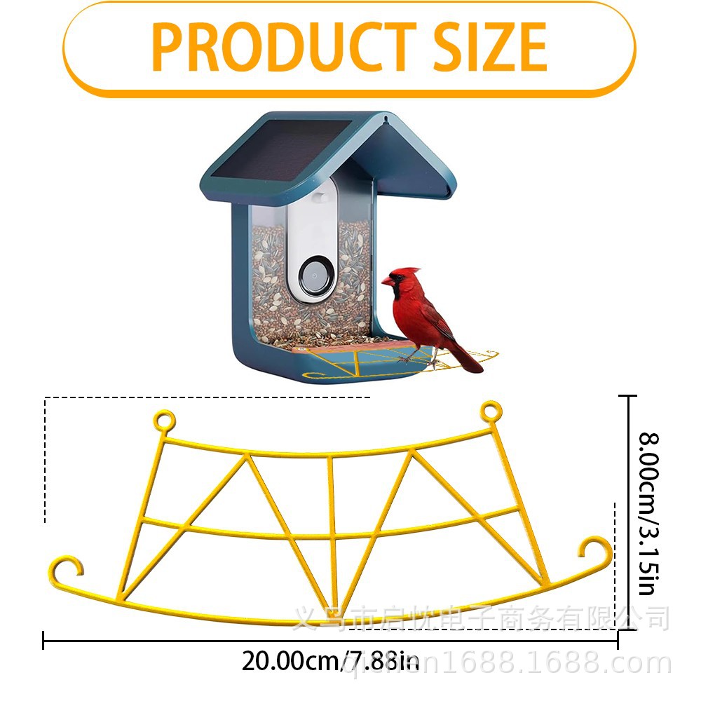 New and hot-selling item on Amazon cross-border e-commerce platform: Bird Buddy smart bird feeder, perch extender, metal craft.