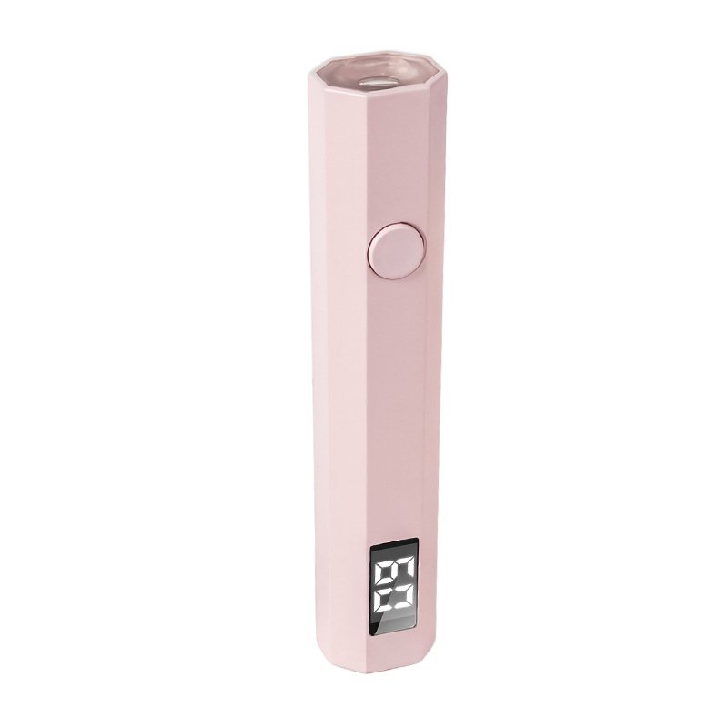 Handheld nail lamp, quick-drying, small portable nail lamp, rechargeable LCD UV glue curing lamp, ultraviolet light nail lamp.