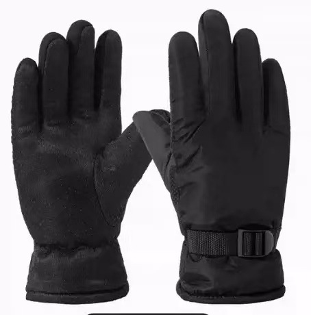 Thickened warm gloves, fleece windproof electric vehicle gloves for autumn and winter, factory direct sales. Cold-proof, thickened, waterproof and anti-slip