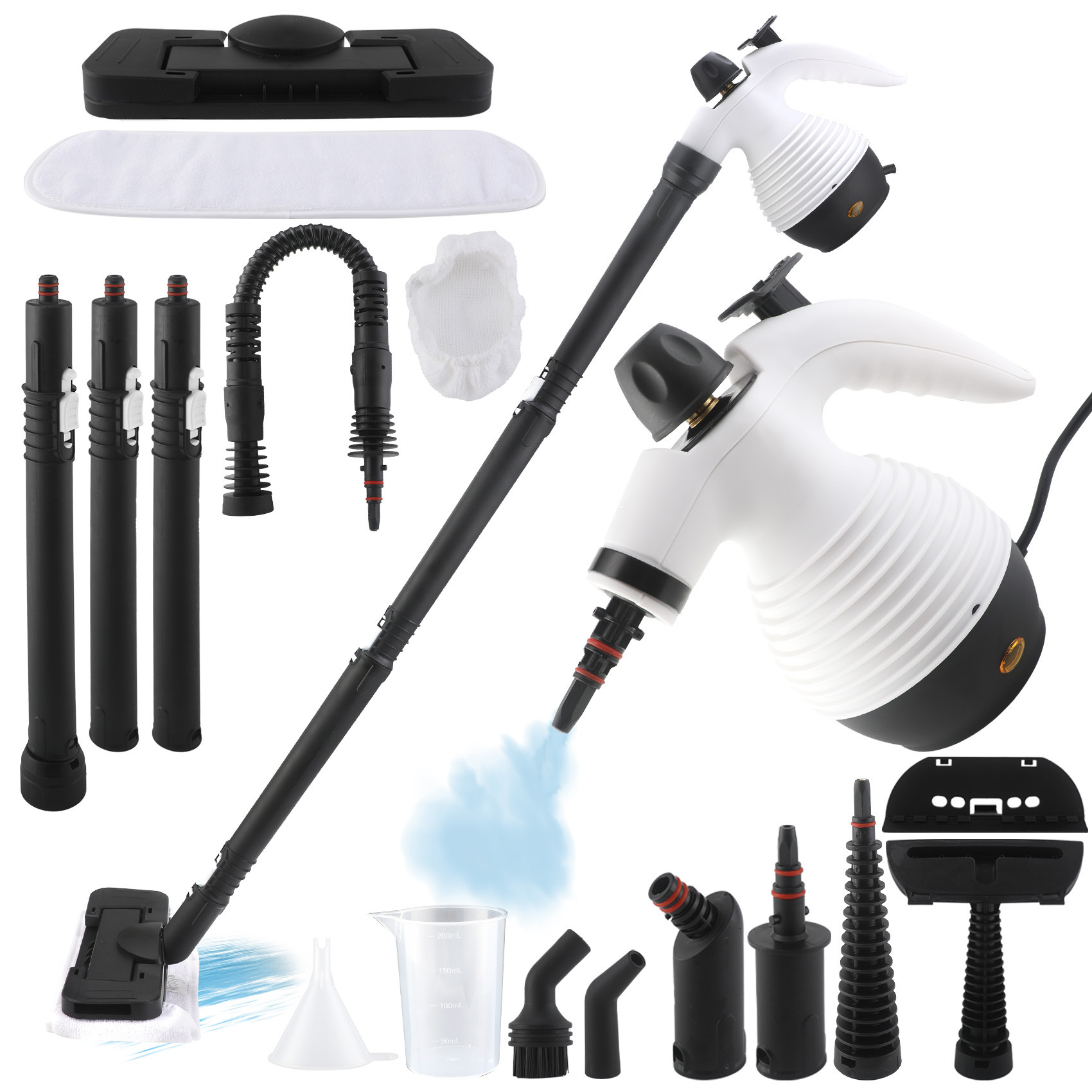 High-pressure, high-temperature steam cleaner for air conditioners, kitchen grease traps, floor mops, and disinfection (JQ688-4)