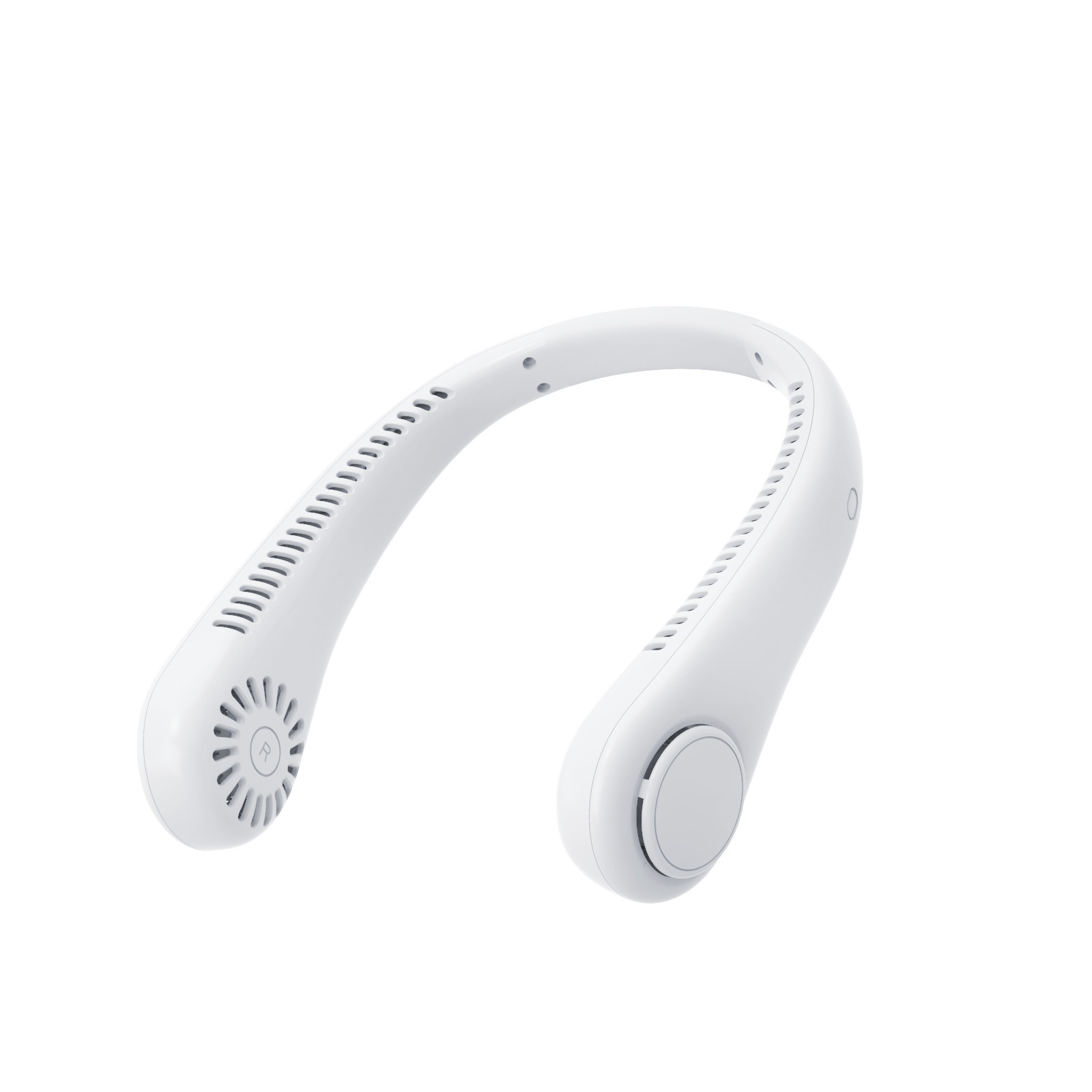 Neck fan, small mini USB rechargeable, long battery life, portable, silent, digital display.
