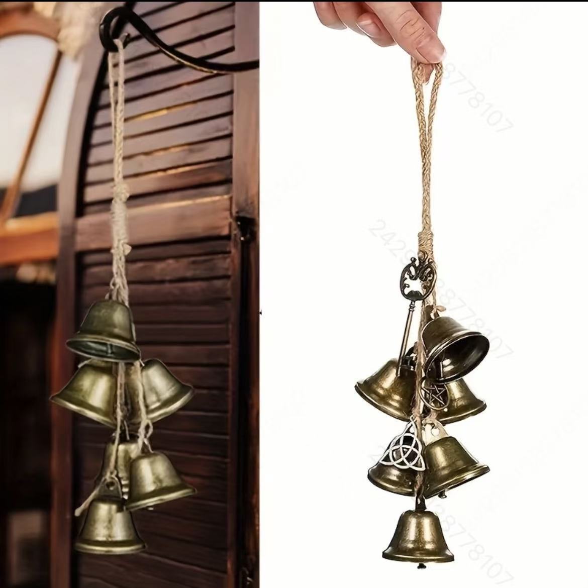 Witch's Bell Protective Door Handle Hanging Vine Wind Chime Witch's Blessing Crystal Wind Chime Home Room Decoration