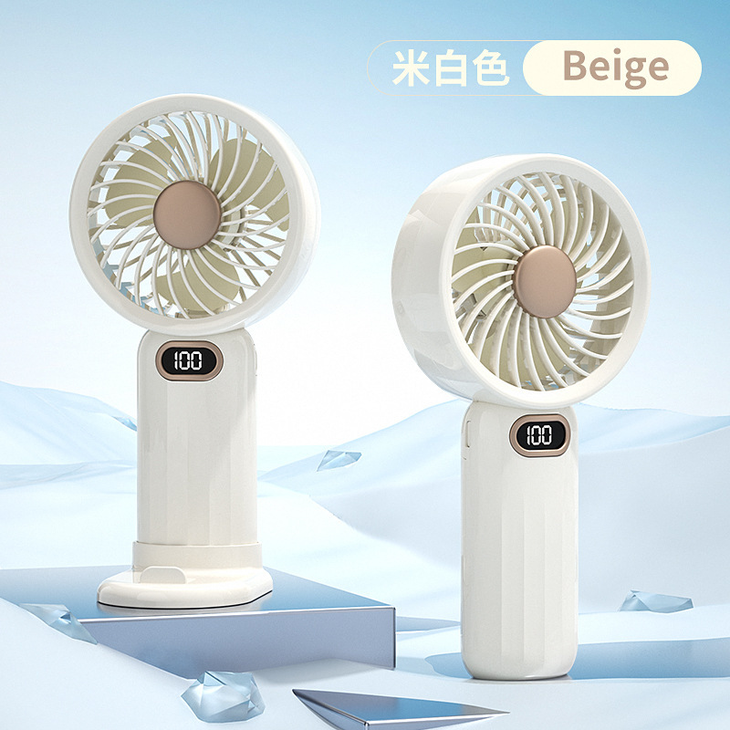 Mini portable handheld fan, size 7, for students, desktops, gifts, logo, outdoor camping, handheld fan.