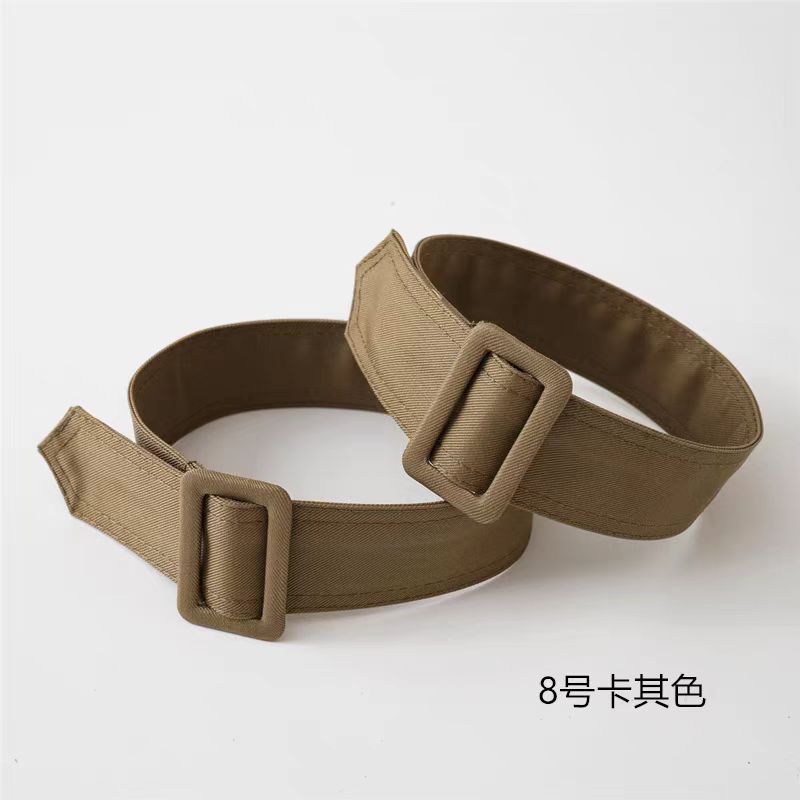 Windbreaker cuff straps, wrist straps, fabric cuffs, drawstrings, tie straps, coat hand sleeves, tie straps, women's clothing straps, brown buckles, accessories