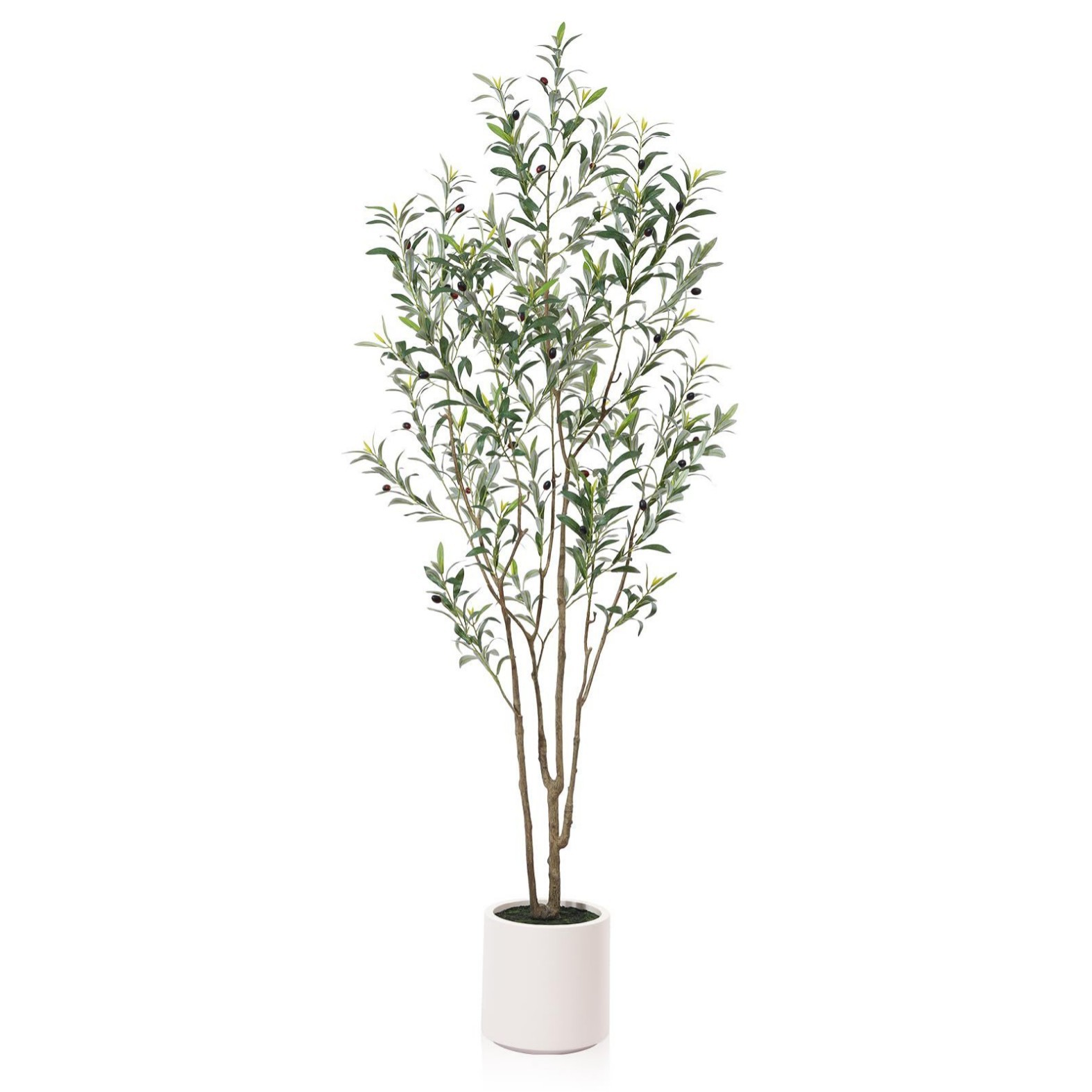 Amazon simulation olive tree, artificial tree, detachable and assemblable fake plant potted plant, large indoor green plant decoration