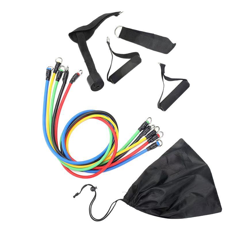 Factory direct sales of multi-functional resistance band fitness strength training equipment home elastic rope set