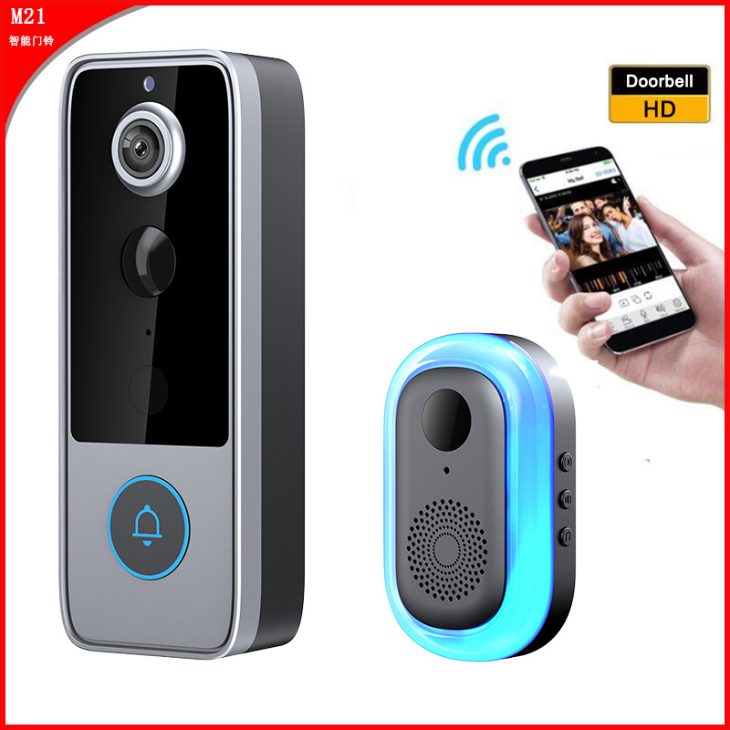 Cross-border best-selling mobile phone remote intelligent wireless intercom video doorbell monitoring wide-angle high-definition infrared night vision doorbell