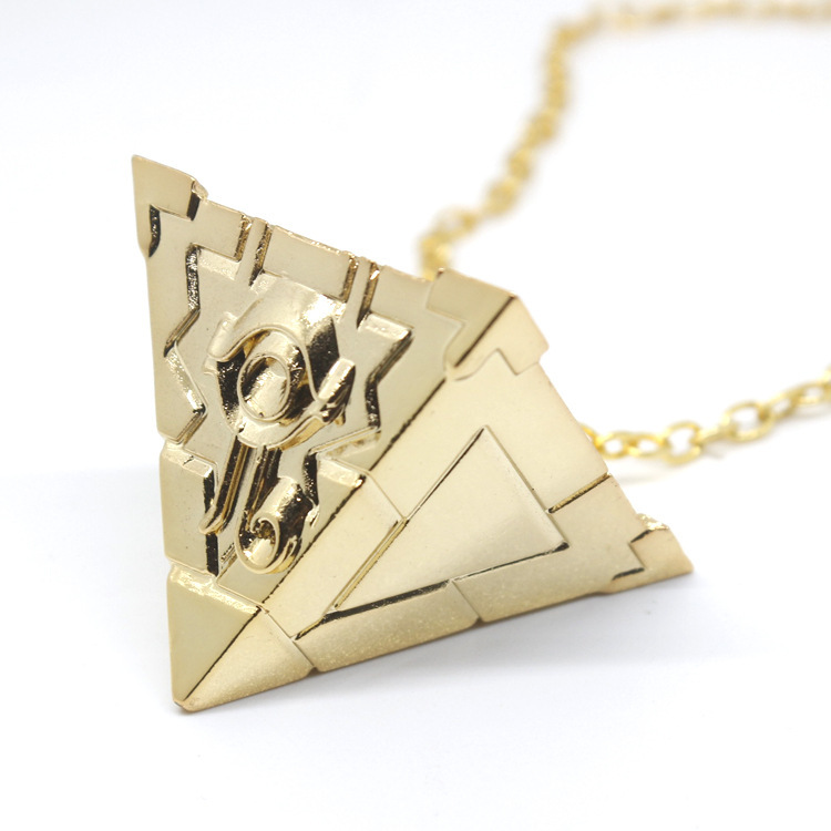 Bags, accessories, classic anime merchandise, Yu-Gi-Oh! pyramid metal keychains, necklace pendants, small ornaments