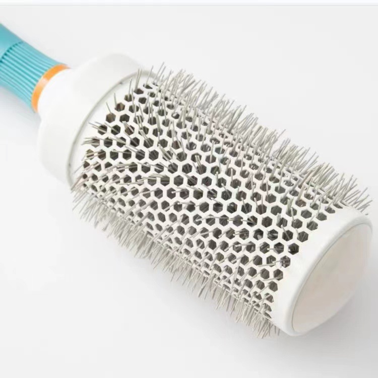 Cross-border thermal conductive women's ceramic air tube round brush, round curler, negative ion hair care, inward curl styling