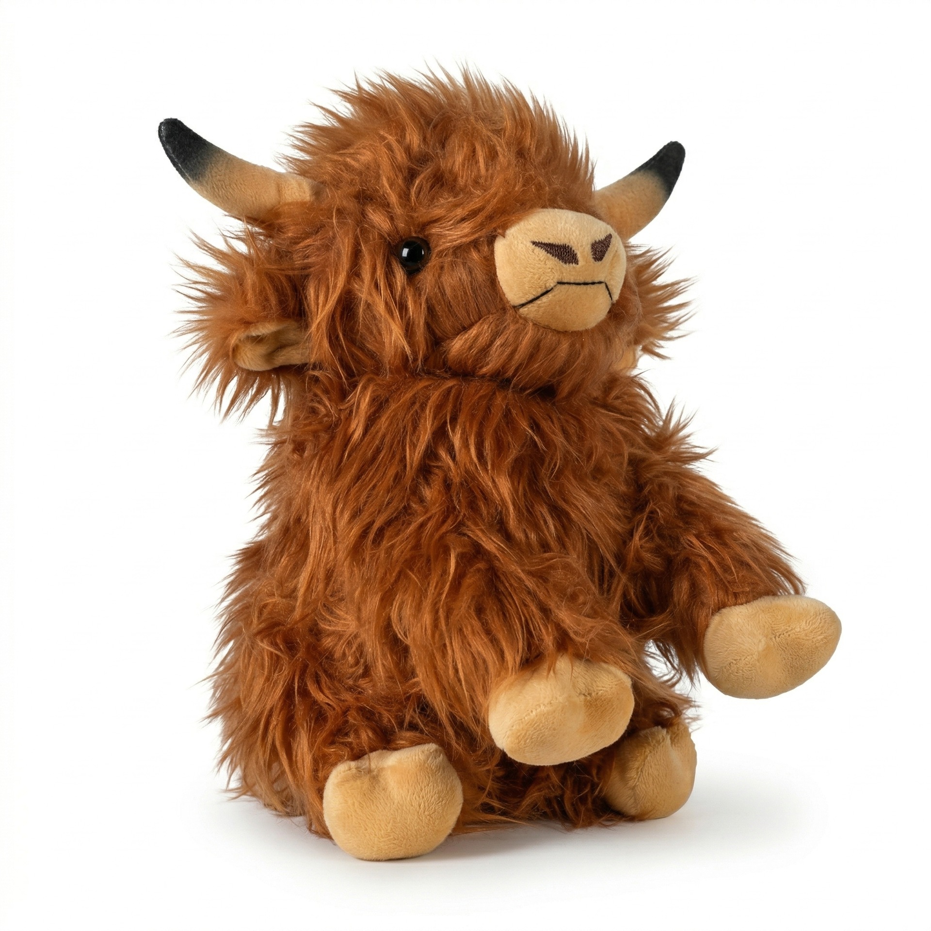 Cross-border bestseller Highland Cow simulation Scottish Highland Cow plush cow figurine wholesale in stock