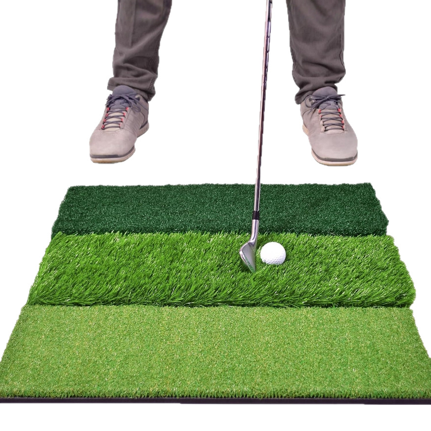 Golf Folding Hitting Mat, 3-in-1 Practice Mat, 3-Grass Combination Swing Mat - Amazon Bestseller