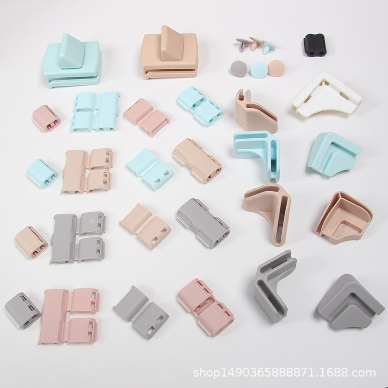 Cat cage parts, snap corner, middle top corner, single row bottom, double row door lock, fixed buckle, Chuangyi Ailisi Norwegian Sen