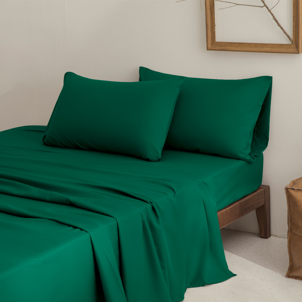 Cross-border bedding sets, microfiber sheets, fitted sheets, foreign trade, export to Europe and America, brushed pillowcases