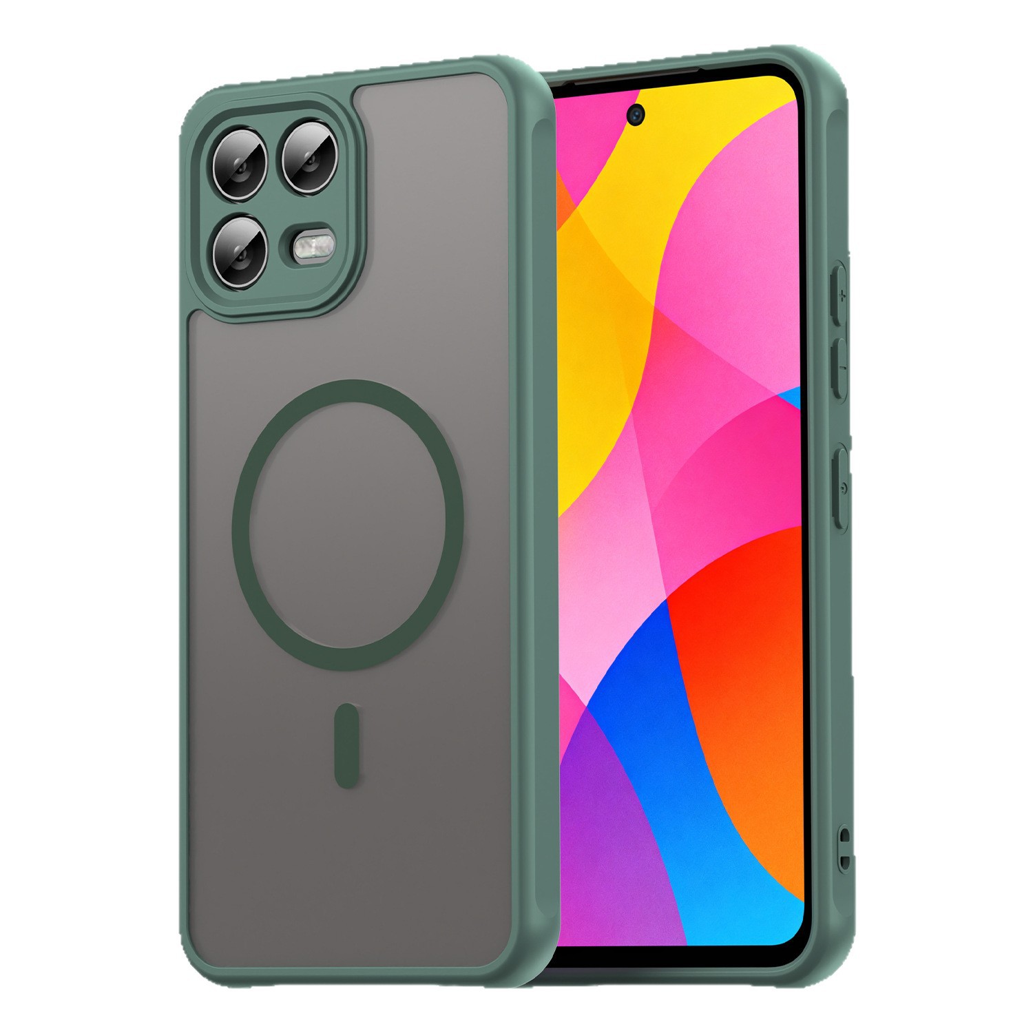 Compatible with T-Mobile REVVL8Pro protective case and T Phone3Pro phone case PC+TPU frosted magnetic closure