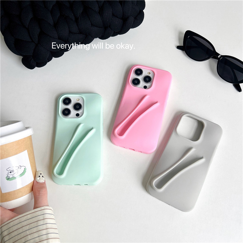 Creative minimalist lipstick in multiple colors, compatible with iPhone 14/13, 11, Apple 17 Air/16/15 Pro Max phone cases