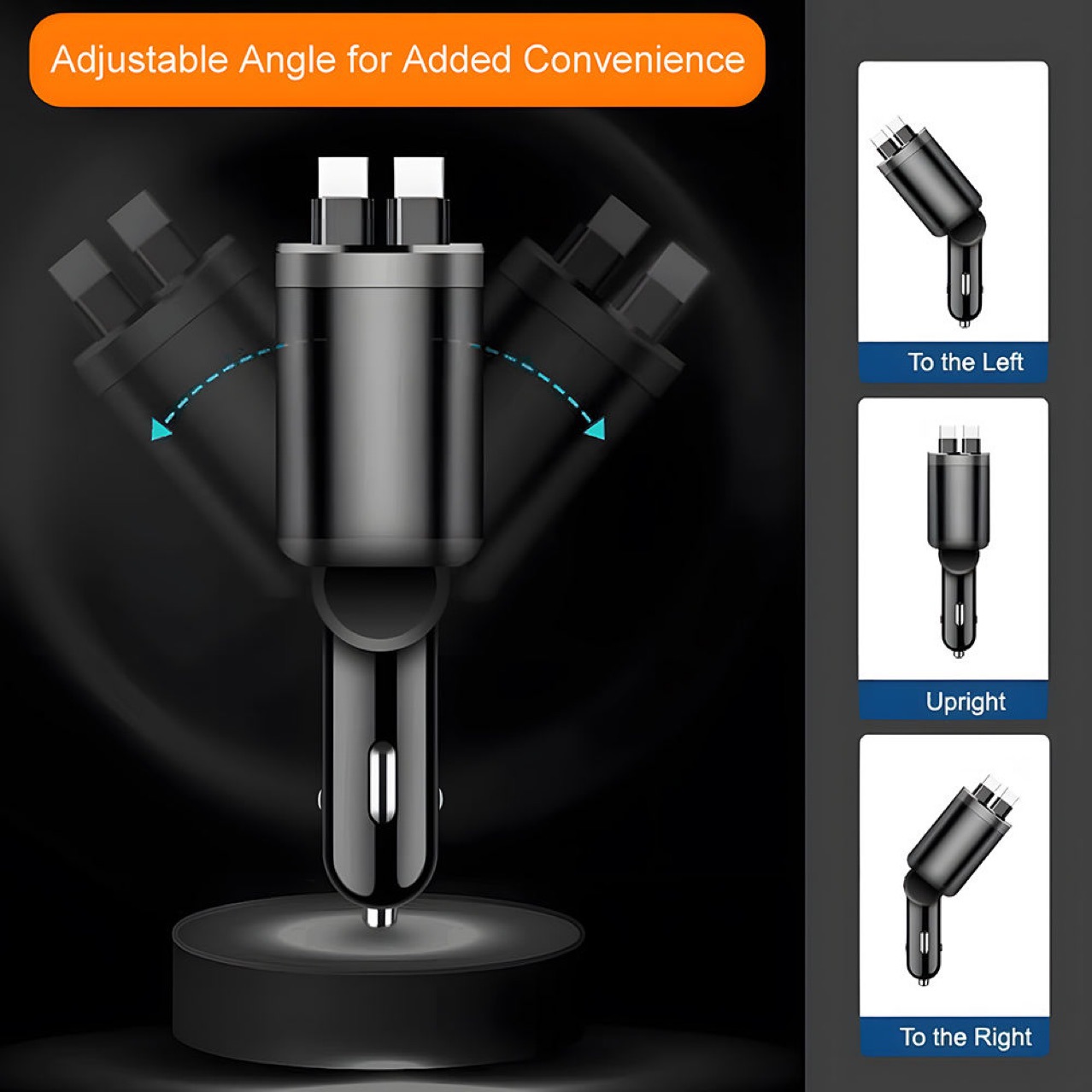 Car charger fast charging car cigarette lighter adapter plug 1 to 2 fast socket new mini M4 car charger