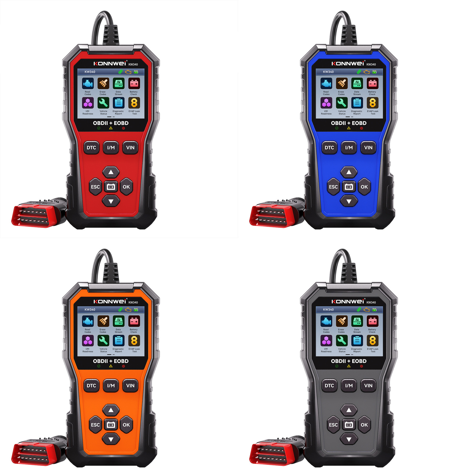 New KW340 OBD2 Car Engine Fault Diagnostic Tool Scanner Car Computer