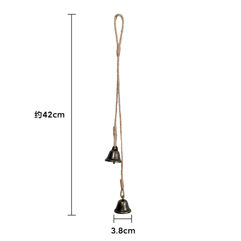 Bell ornaments, door handle hooks, wind chimes, home Christmas decorations, bronze bell pendants