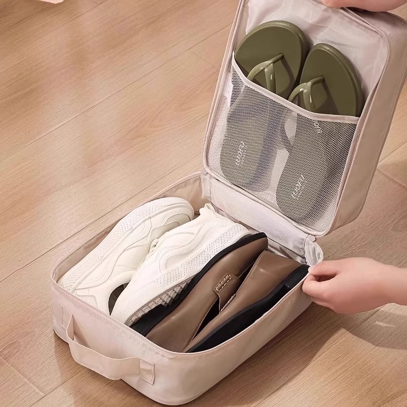 Large capacity shoe storage bag, dustproof, moisture-proof, mildew-proof, portable luggage storage bag, new business trip storage essential.