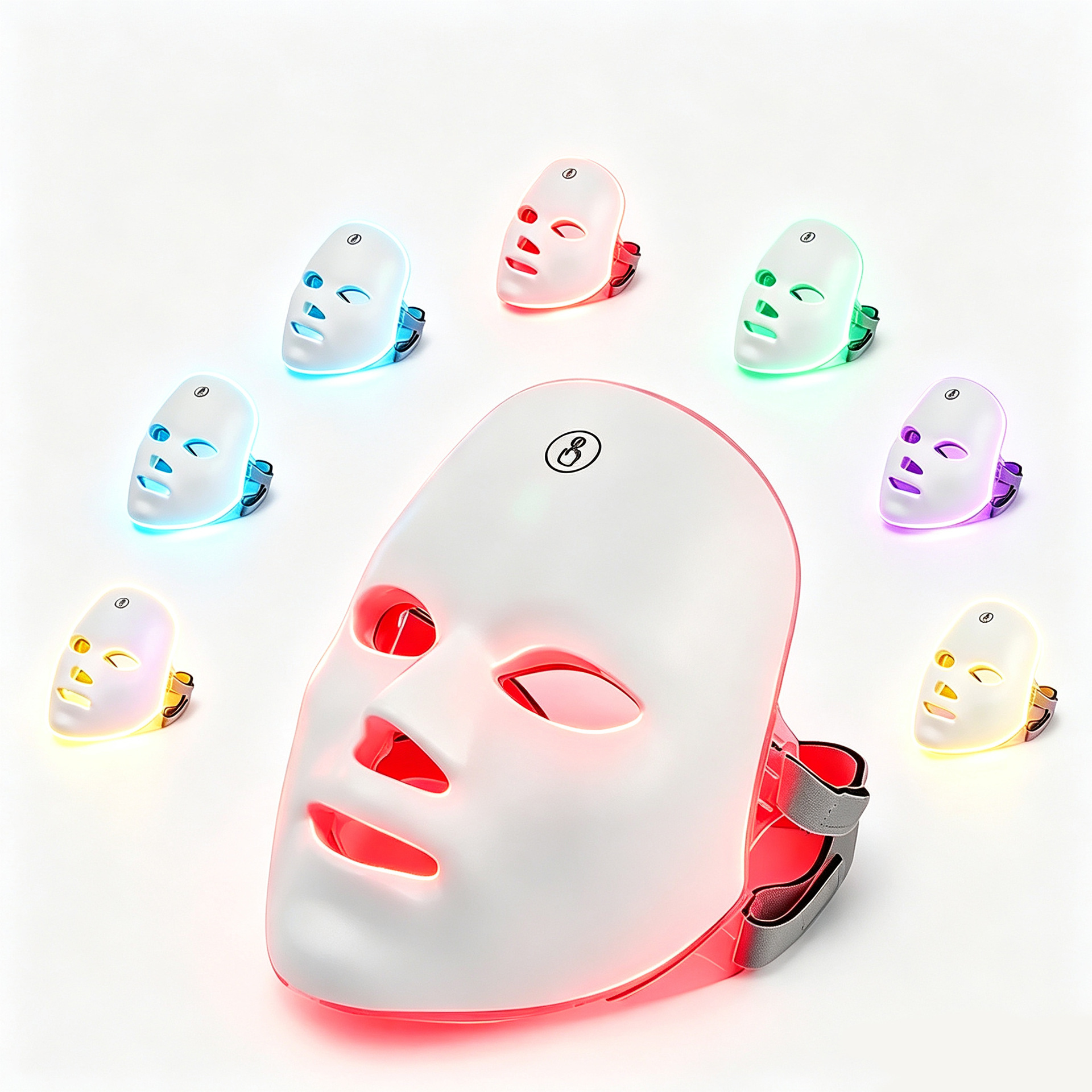 LED 7-Color Photon Light Therapy Mask Touch USB Skin Care