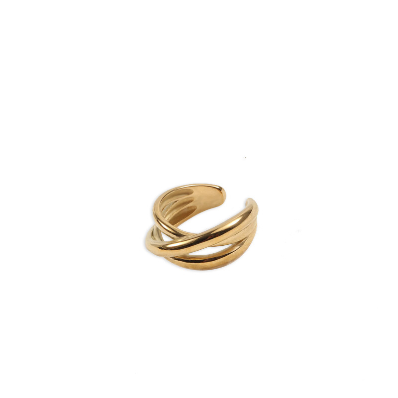 Chihang Jewelry Cross-border Multi-layer Fashion Rings Women's Stainless Steel Rings Personalized Woven Rings Bracelets