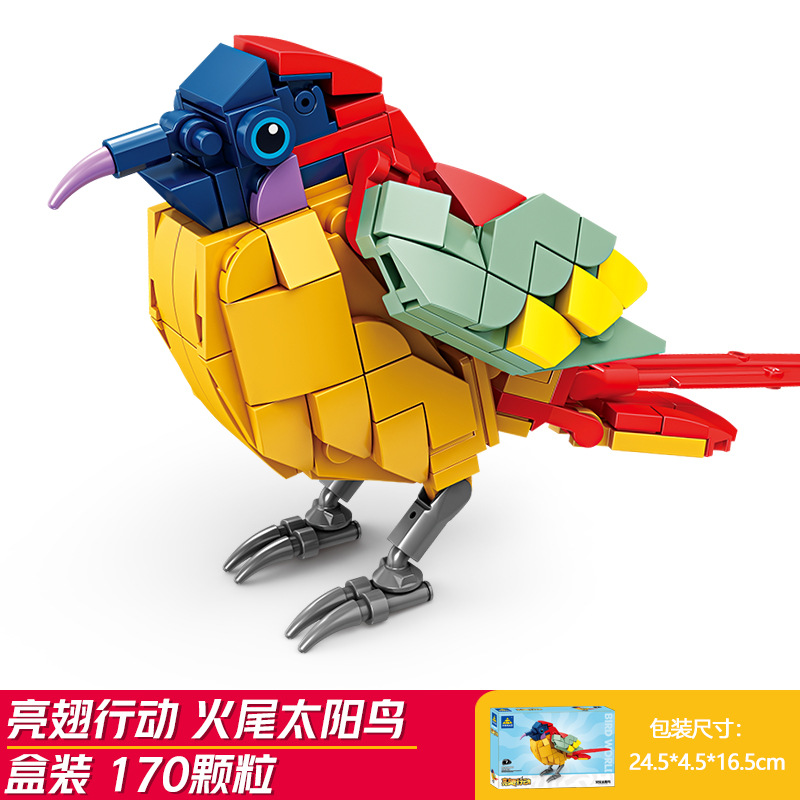 Enlightening Insect Building Blocks for Boys, Dragonfly Toy, Mantis Model, Children's Bee Animal Puzzle Gift