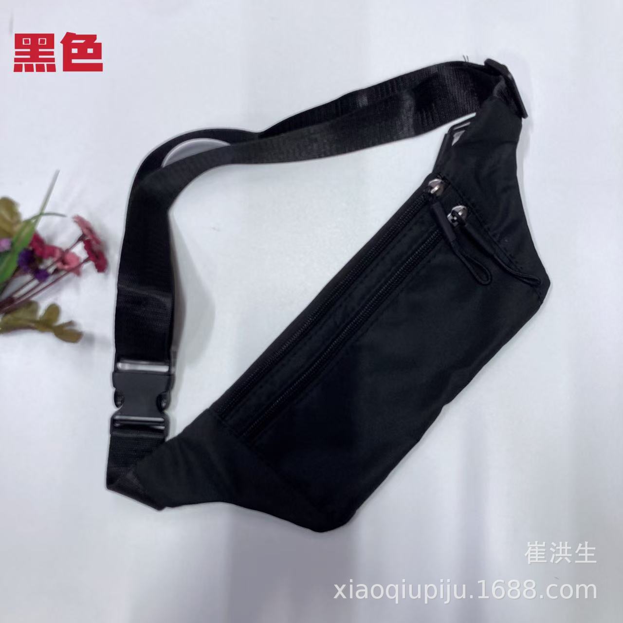 Factory direct sales of outdoor sports and leisure canvas invisible anti-theft waist bag for men and women, travel and cycling backpack
