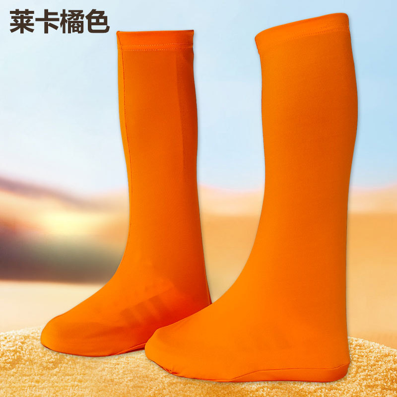 Desert sand-proof, dustproof, high-elasticity shoe covers for outdoor hiking and photography; factory direct supply for toddlers and children playing on the beach.