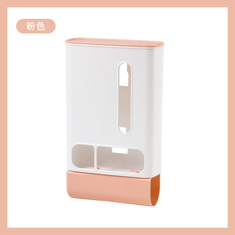 Upgraded wall-mounted garbage bag storage box, kitchen garbage bag collector, no-drill storage, dropshipping available.