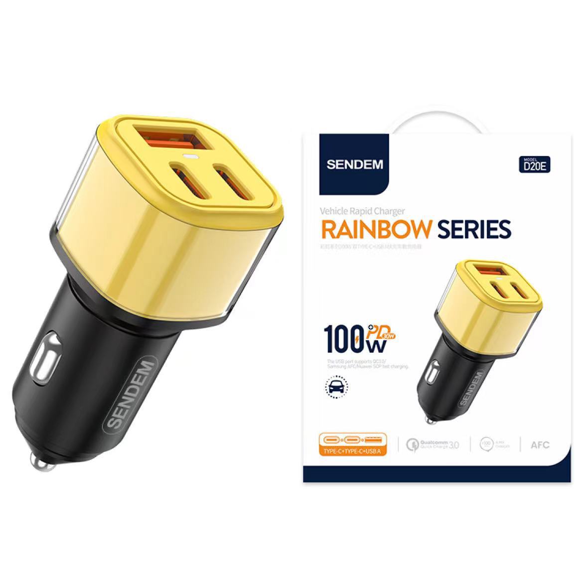 100W Dual C+A Fast Charging Phone Charger with A+C Dual Ports, Car Charger, PD 30W Universal Car Charger, Cigarette Lighter